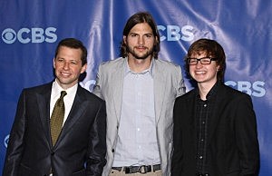 Two and a Half Men Crew Jon Cryer, Ashton Kutcher and Angus T. Jones Two and a Half Men Crew Jon Cryer, Ashton Kutcher and Angus T. Jones