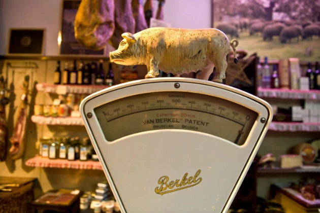 A weight scale; aka the guilt box.